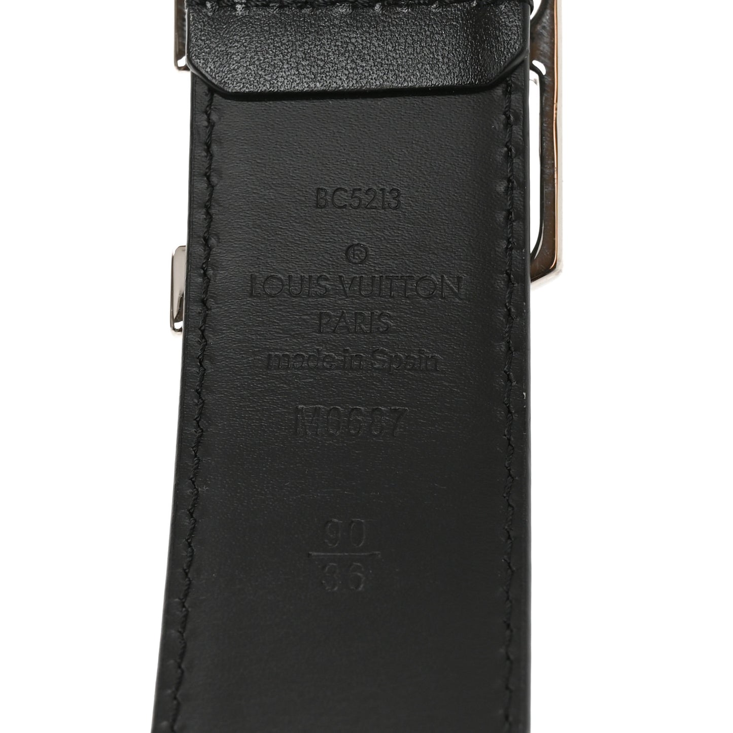 Calfskin 35mm LV Skyline Belt 90 36 Black