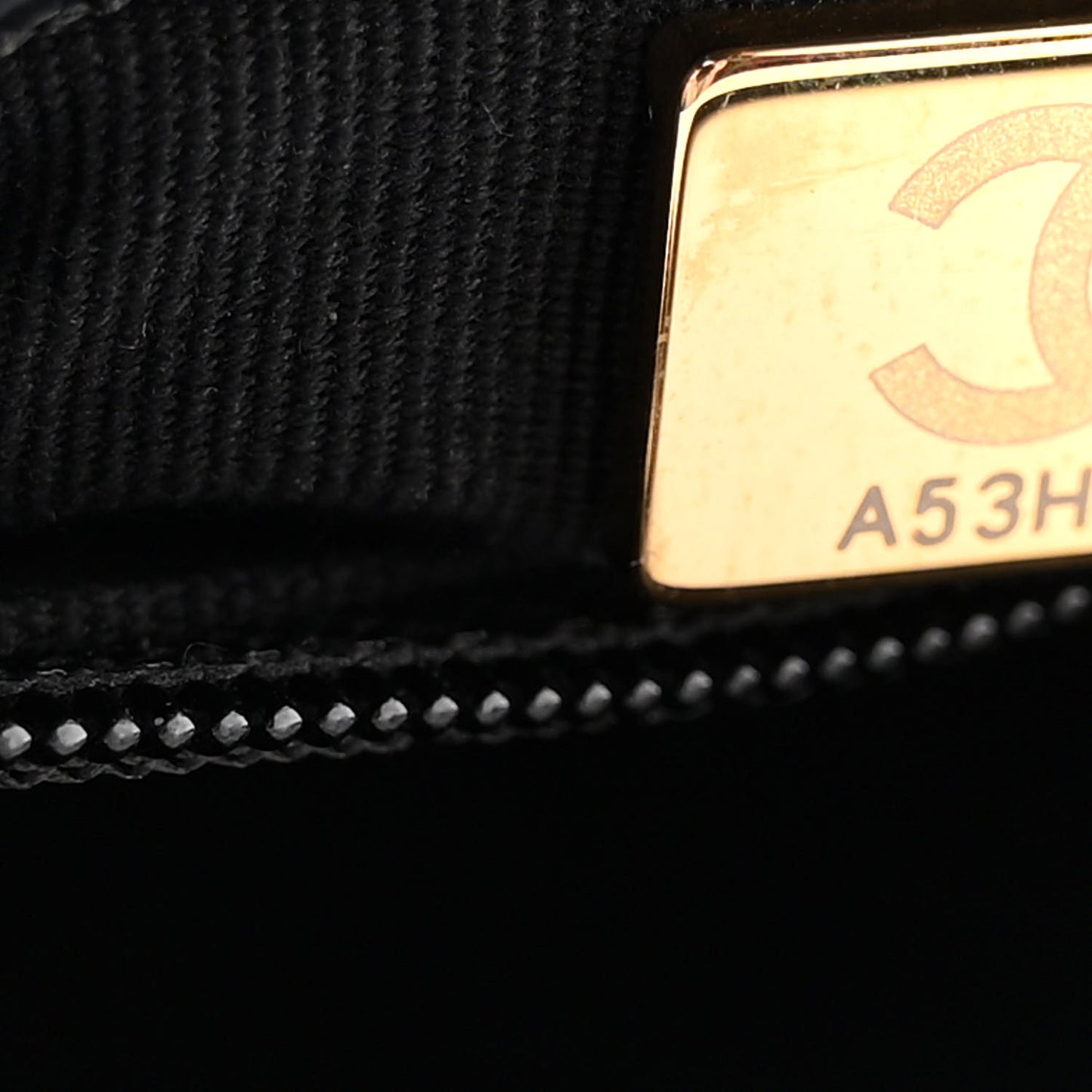 Shiny Aged Calfskin Quilted Nano Kelly Shopper Black