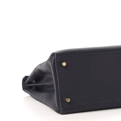 Hermes Togo Kelly Retourne 35 Bleu Nuit 8 of 12
