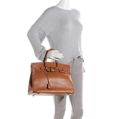 Hermes Courchevel Birkin 35 Gold 2 of 21