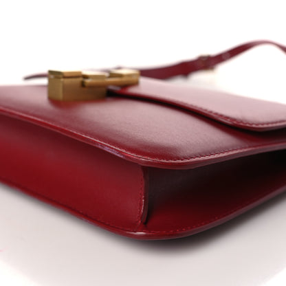 Saint Laurent Smooth Calfskin Carre Satchel Opyum Red 9 of 11