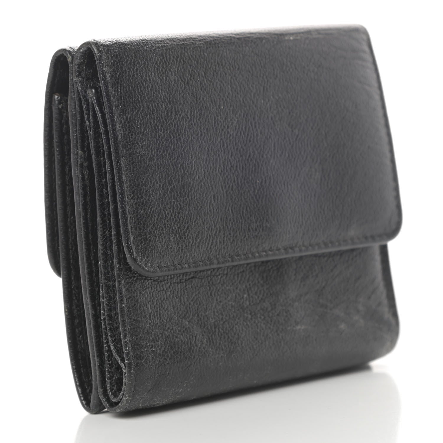 Chanel Goatskin Compact CC Flap Wallet Black 3 of 15