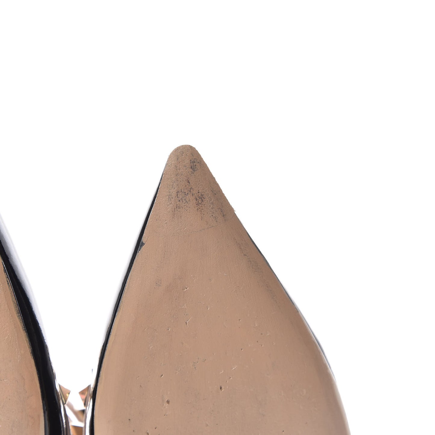 Patent Nappa Rockstud Ankle Strap 100mm Pumps 39.5 Black Poudre
