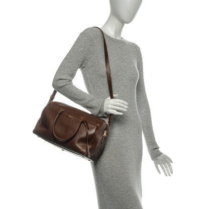 Saint Laurent Calfskin Classic Duffle 6 Cognac 2 of 13