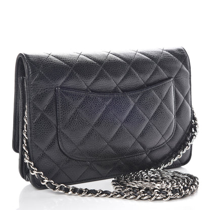 Chanel Caviar Quilted Wallet On Chain WOC Black 3 of 17