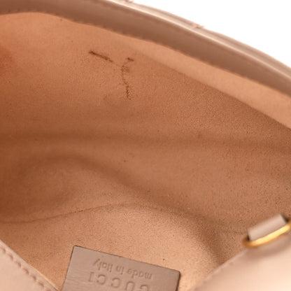 Gucci Calfskin Matelasse Super Mini GG Marmont Shoulder Bag Porcelain Rose 5 of 13