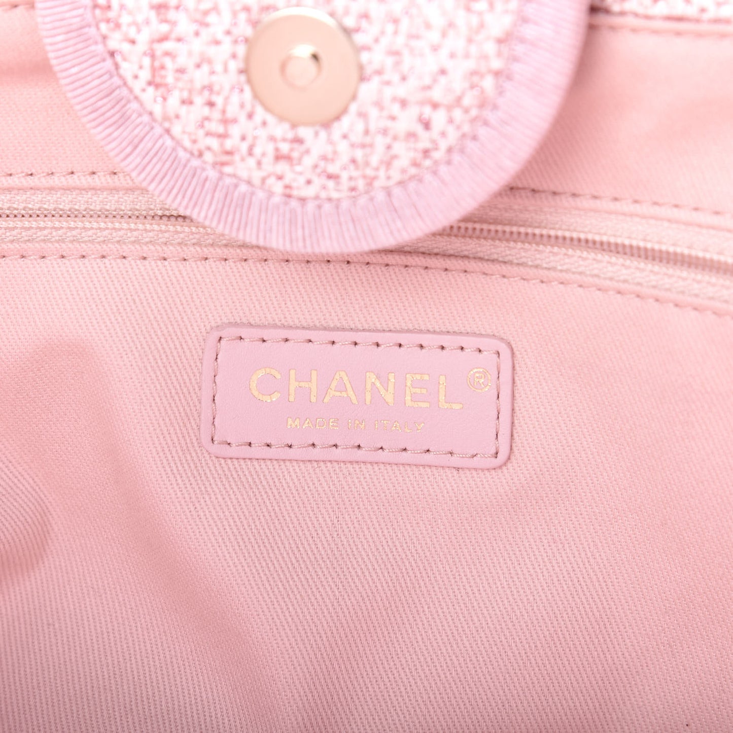Straw Lurex Medium Deauville Tote Pink