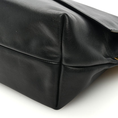 Celine Smooth Calfskin Flap Clasp Bag Black 8 of 9