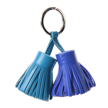 Hermes Lambskin Carmen Uno-Dos Key Holder Cobalt Bleu Electrique 1 of 4