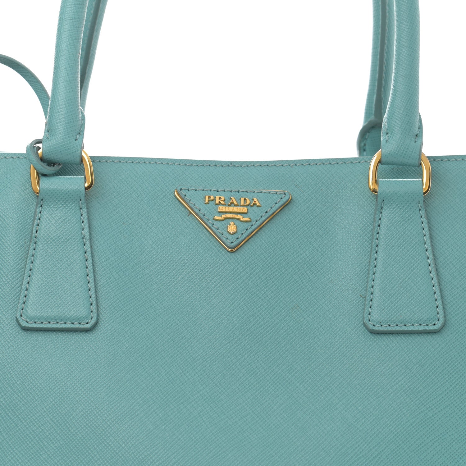 Prada Saffiano Medium Galleria Double Zip Tote Turchese 10 of 13