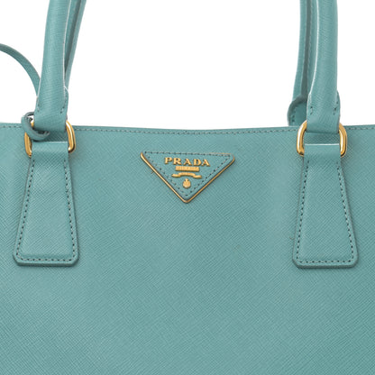 Prada Saffiano Medium Galleria Double Zip Tote Turchese 10 of 13