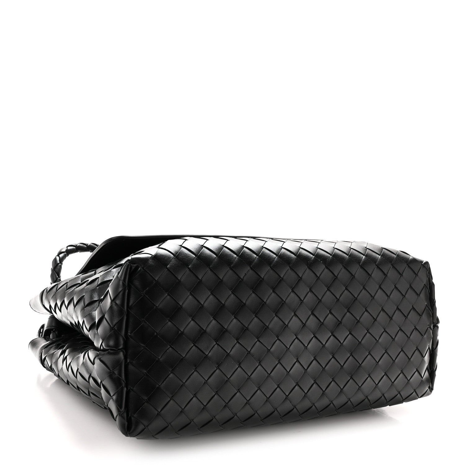 Bottega Veneta Calfskin Intrecciato Medium Andiamo Messenger Bag Black 4 of 10