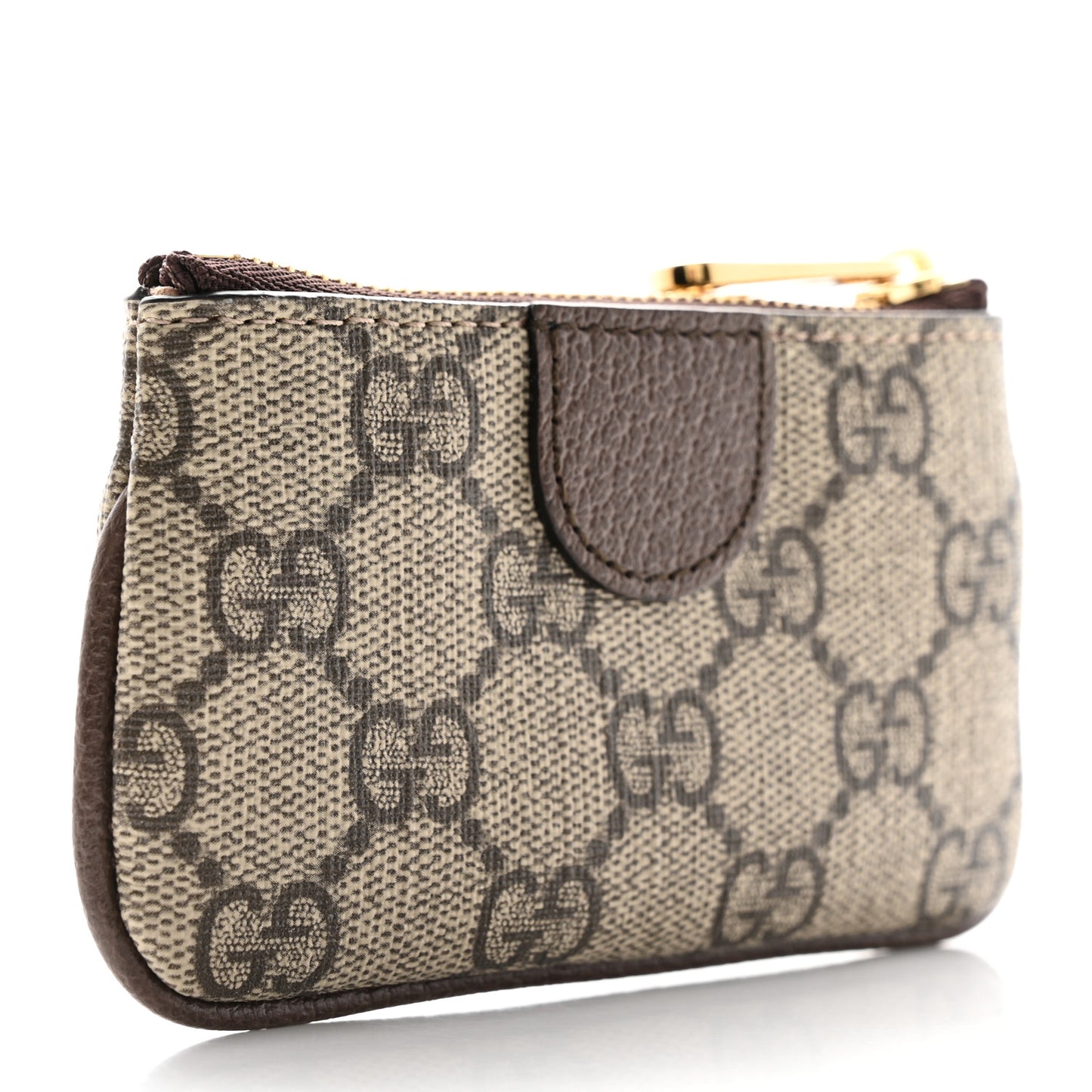 GG Supreme Monogram Web Ophidia Key Case Beige New Acero