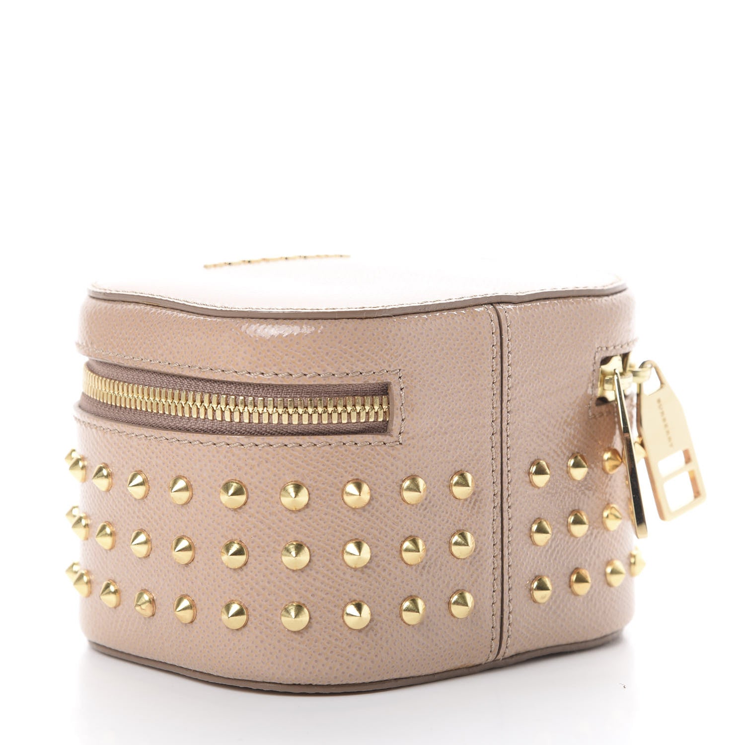 Burberry Patent London Studded Cosmetic Case Oyster Pink 2 of 7
