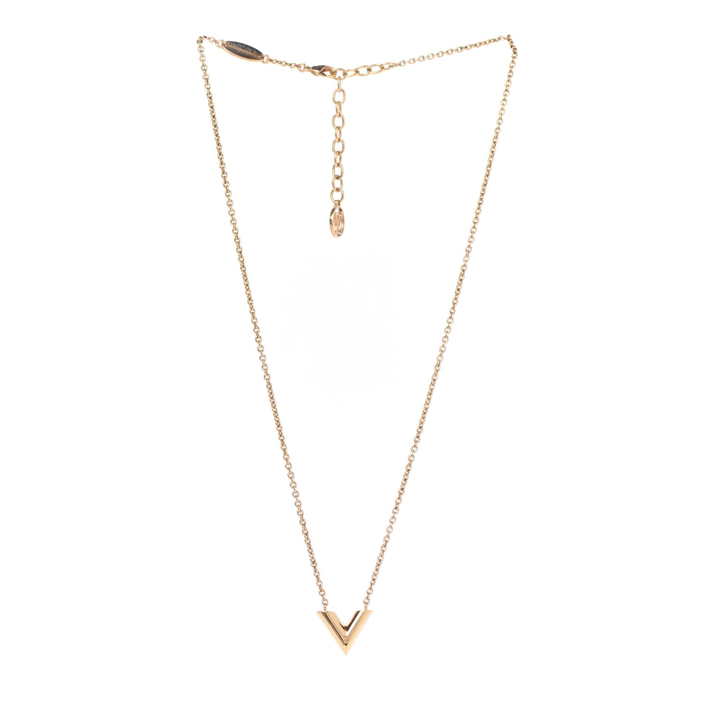 Essential V Necklace Gold