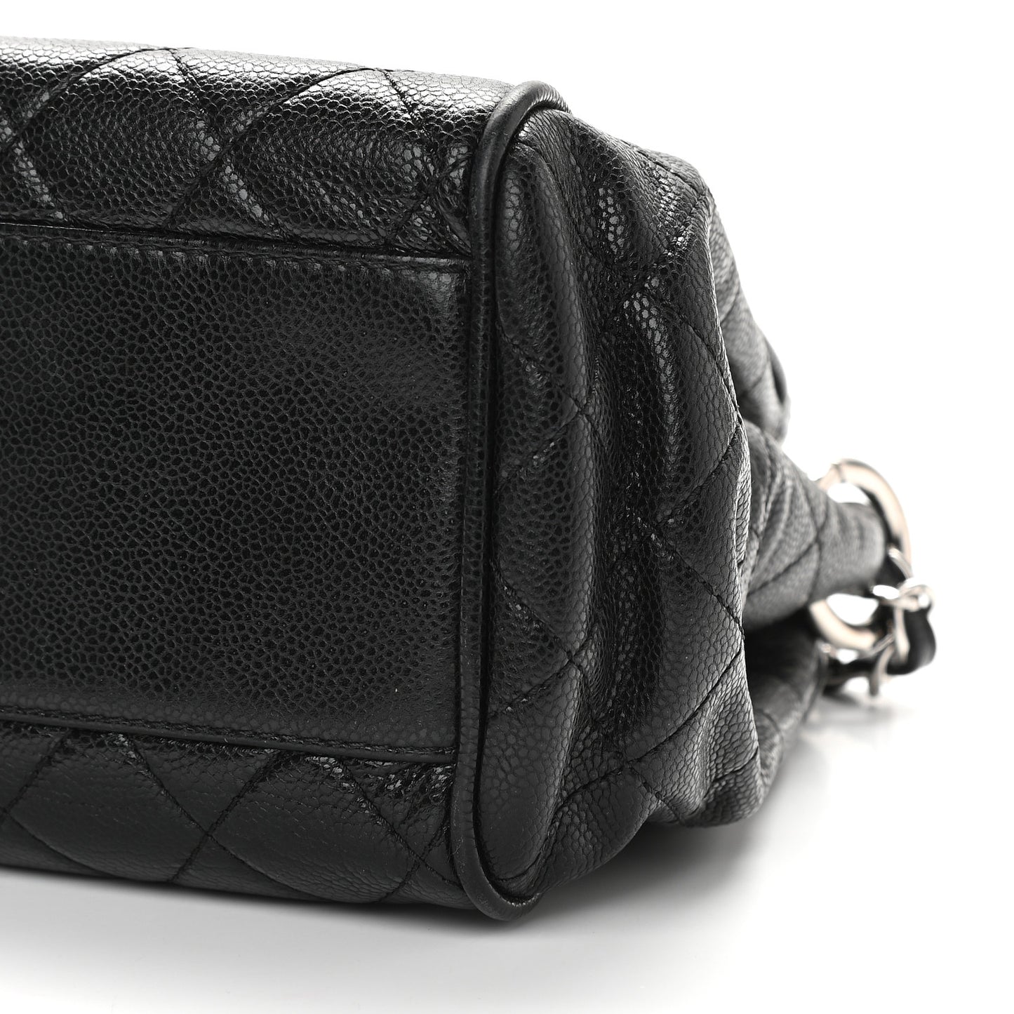 Caviar Quilted Timeless Accordion Flap Black