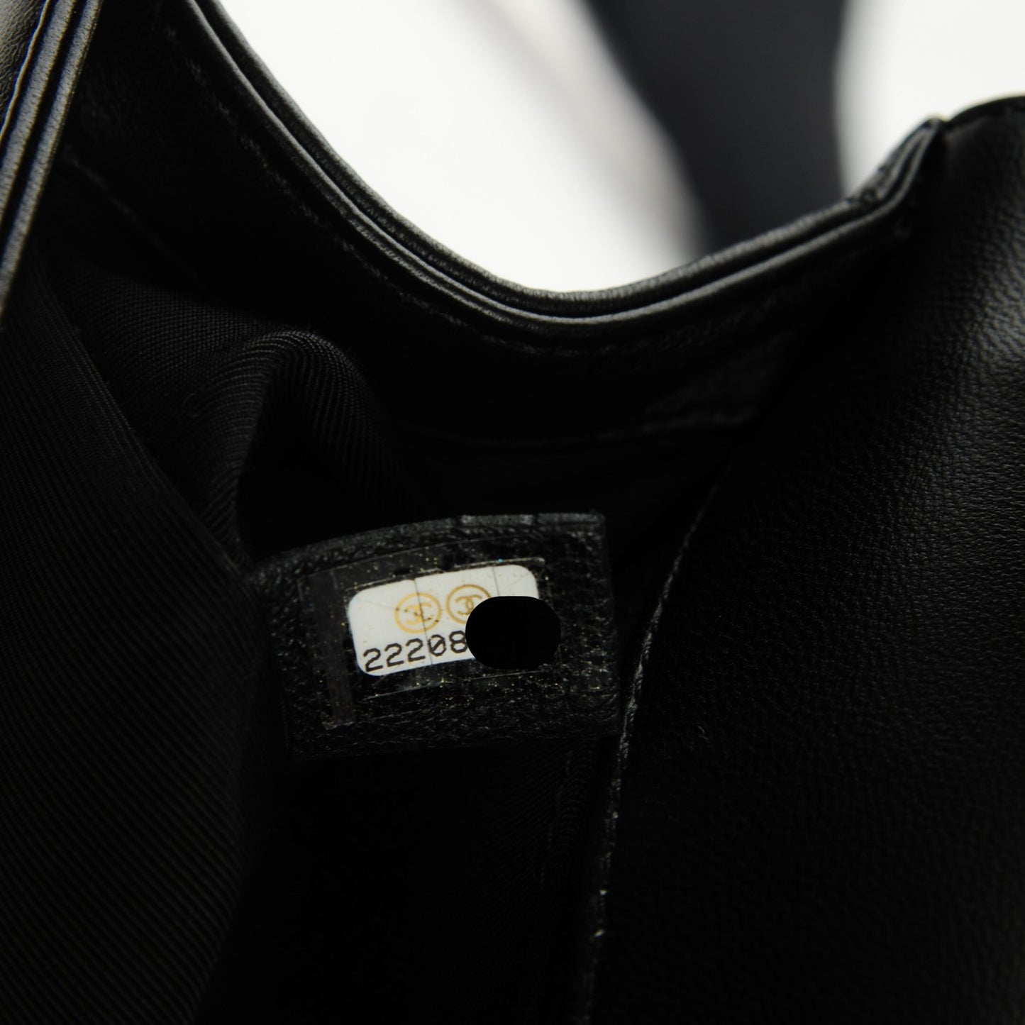 Lambskin Quilted Medium Boy Flap Black