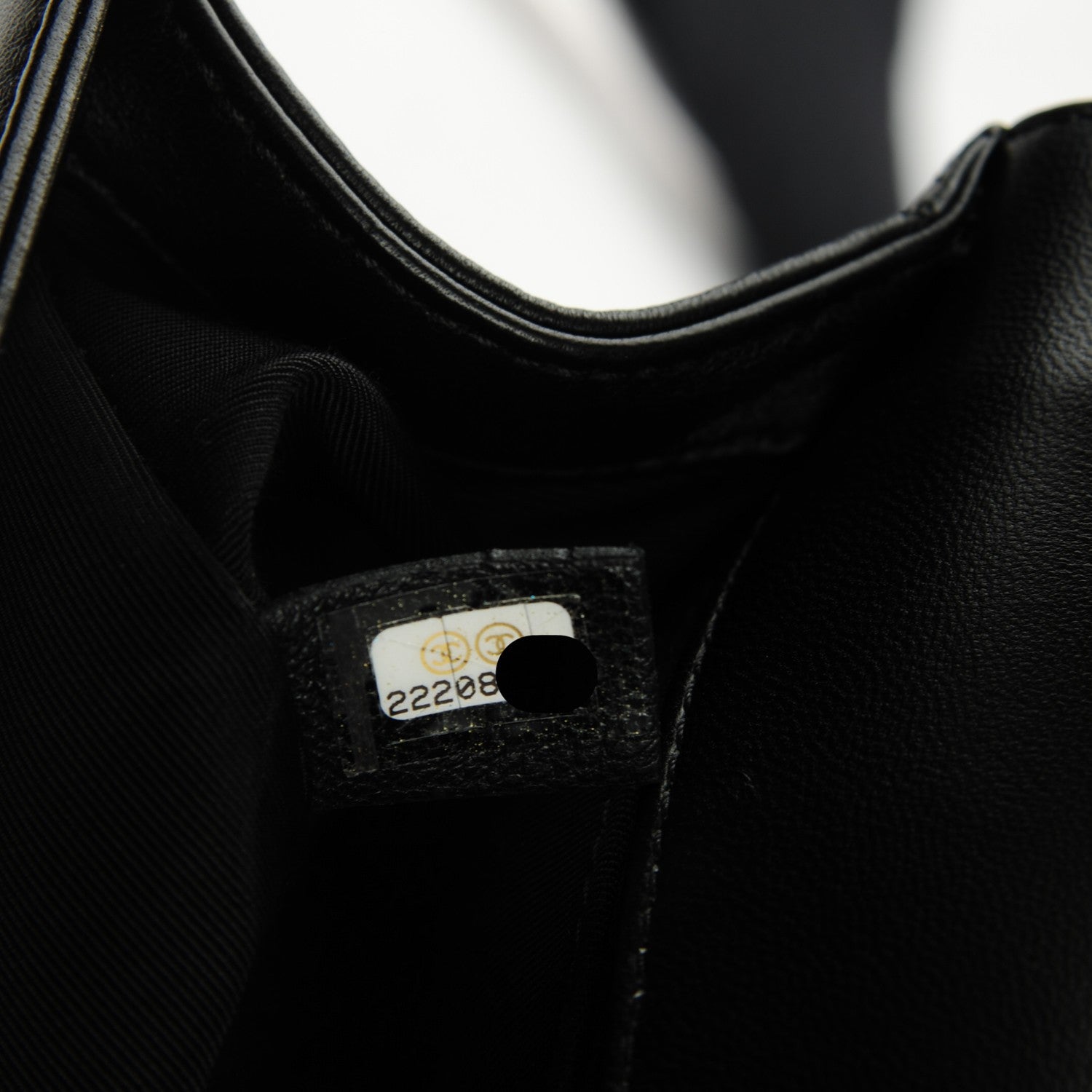 Chanel Lambskin Quilted Medium Boy Flap Black 7 of 7