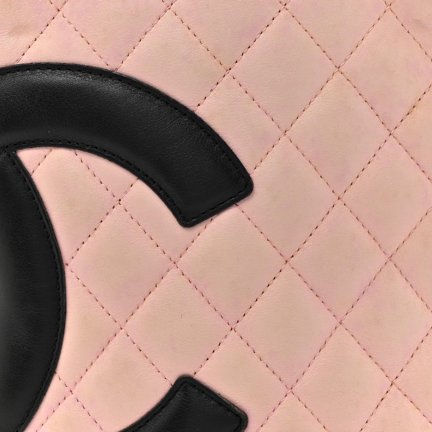 Chanel Calfskin Quilted Medium Cambon Tote Pink Black 8 of 19