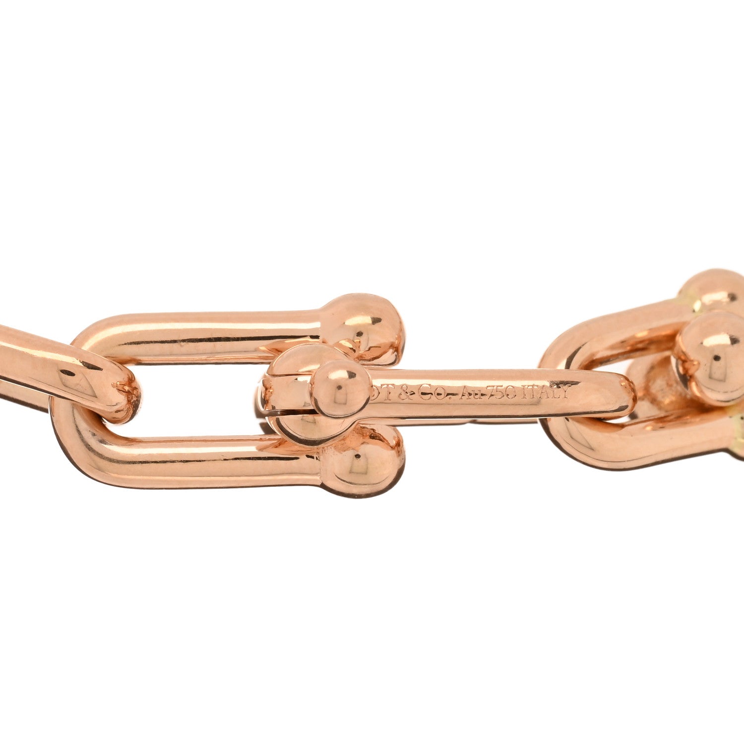 Tiffany 18K Rose Gold Medium HardWear Link Bracelet 3 of 4