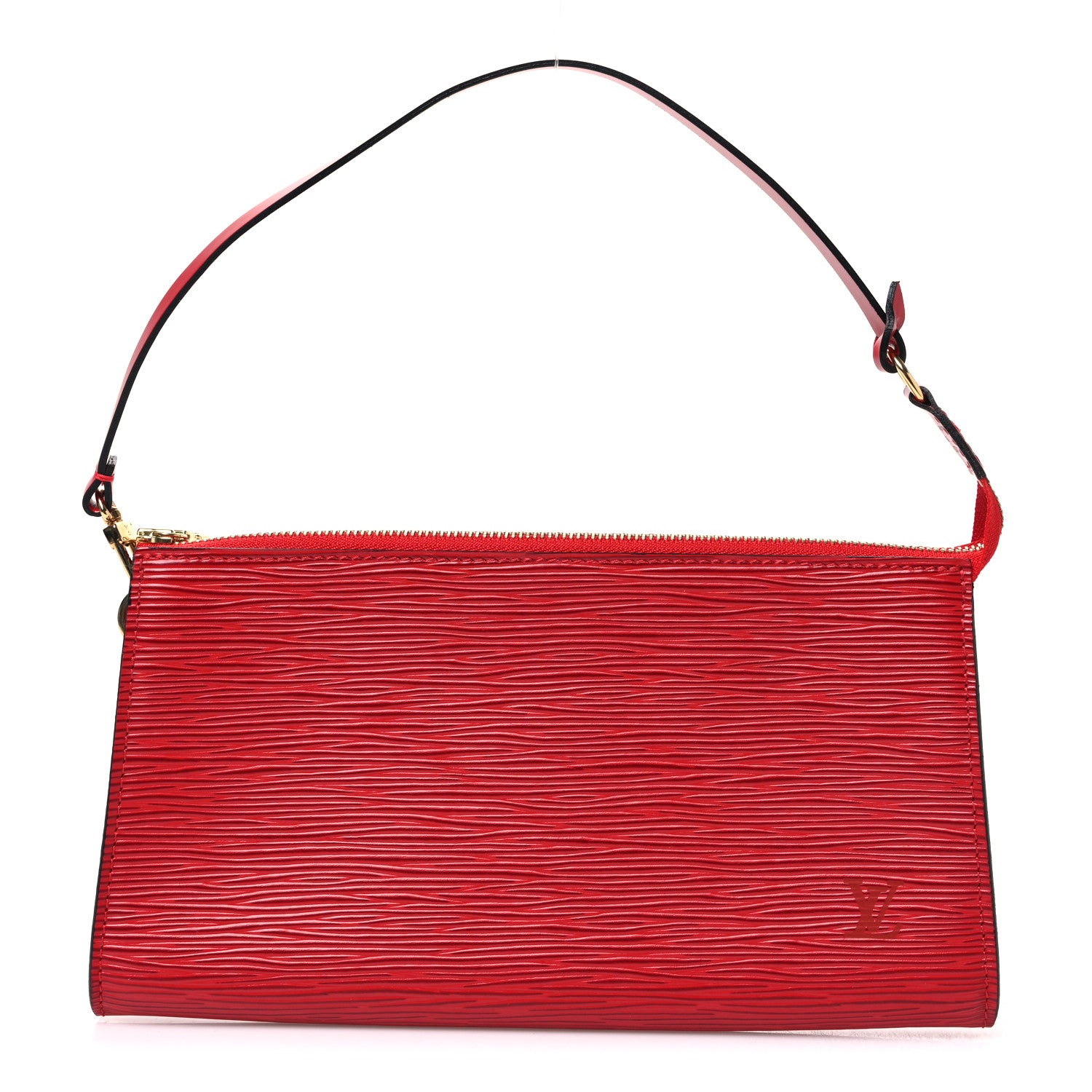 Louis Vuitton Epi Pochette Accessories 24 Castillan Red 1 of 10