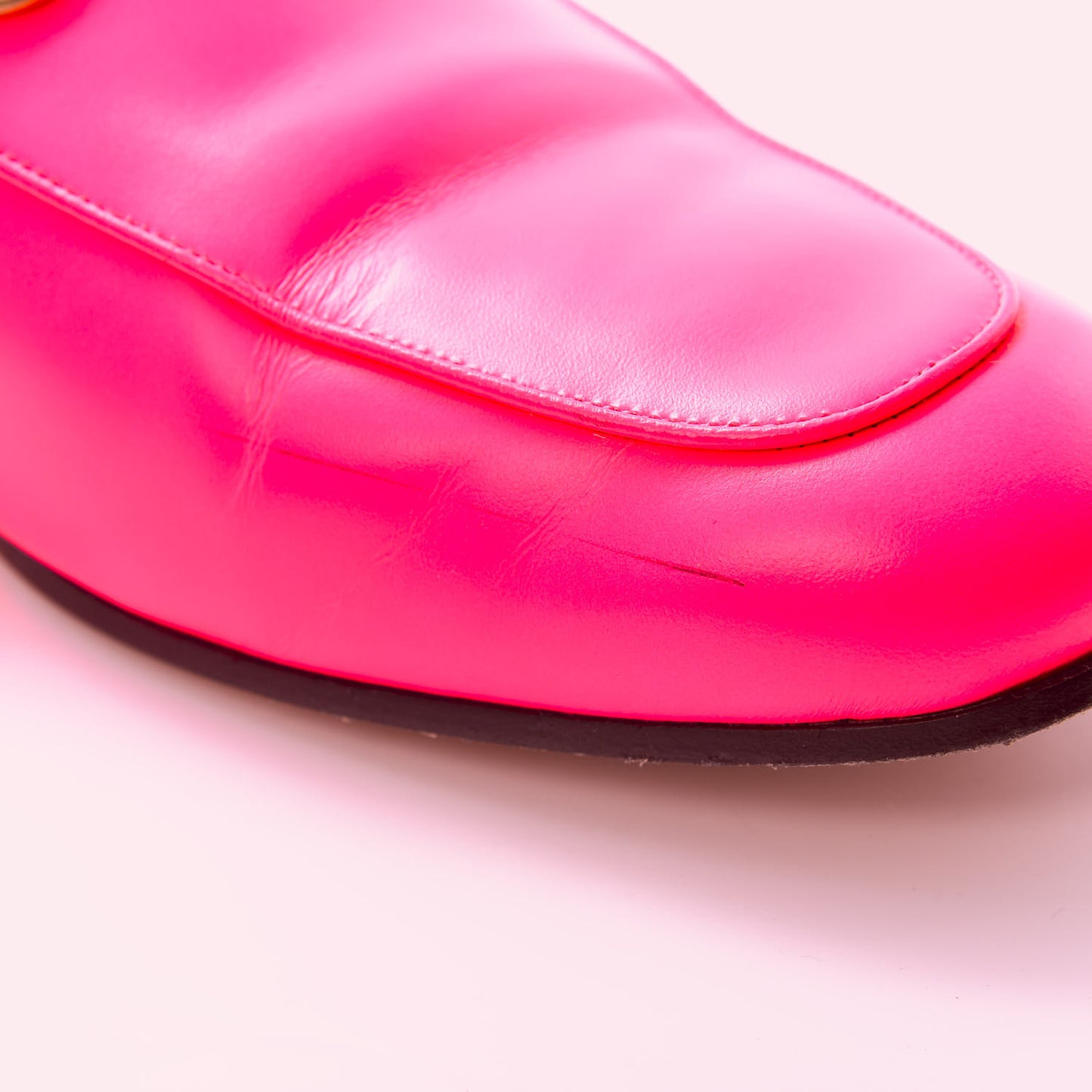 Calfskin Fur Mens Princetown Slippers 8 Fuxia Fluo Natural