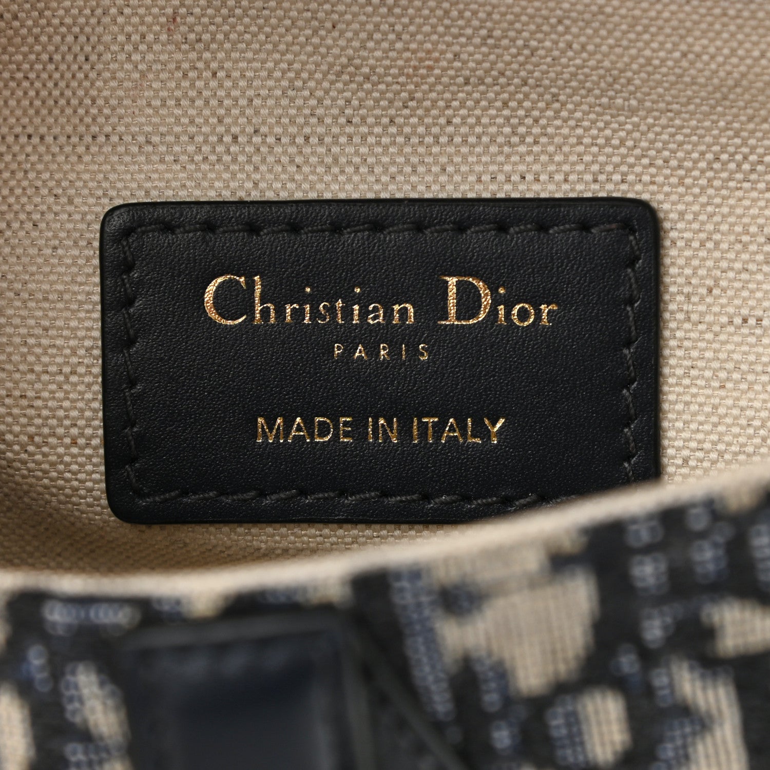 Christian Dior Oblique Mini Saddle Bag Blue 7 of 10