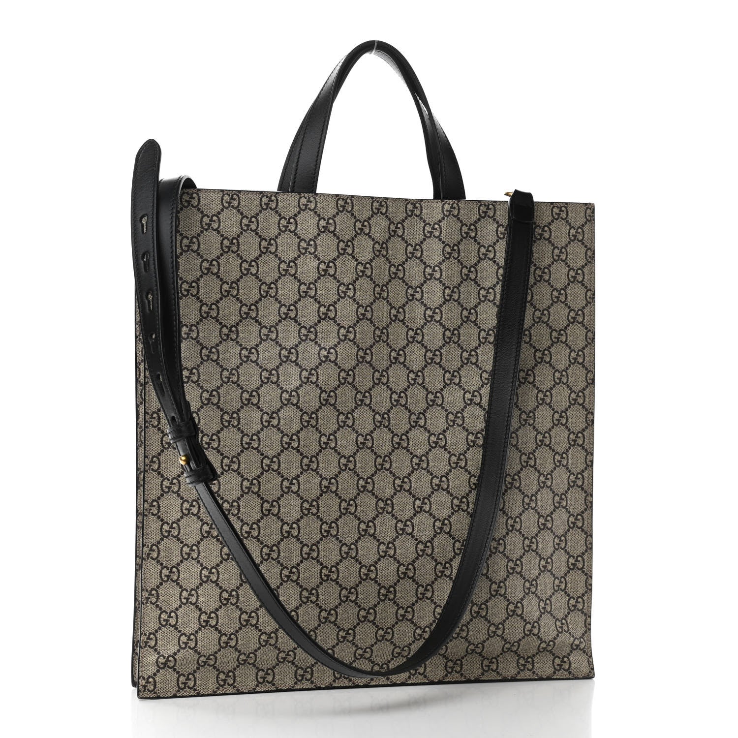 Gucci GG Supreme Monogram L'Aveugle Par Amour Print Vertical Tote Black 3 of 10