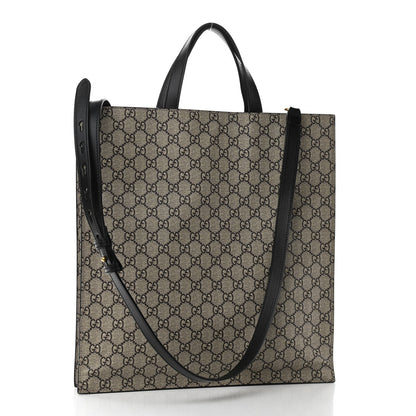 Gucci GG Supreme Monogram L'Aveugle Par Amour Print Vertical Tote Black 3 of 10