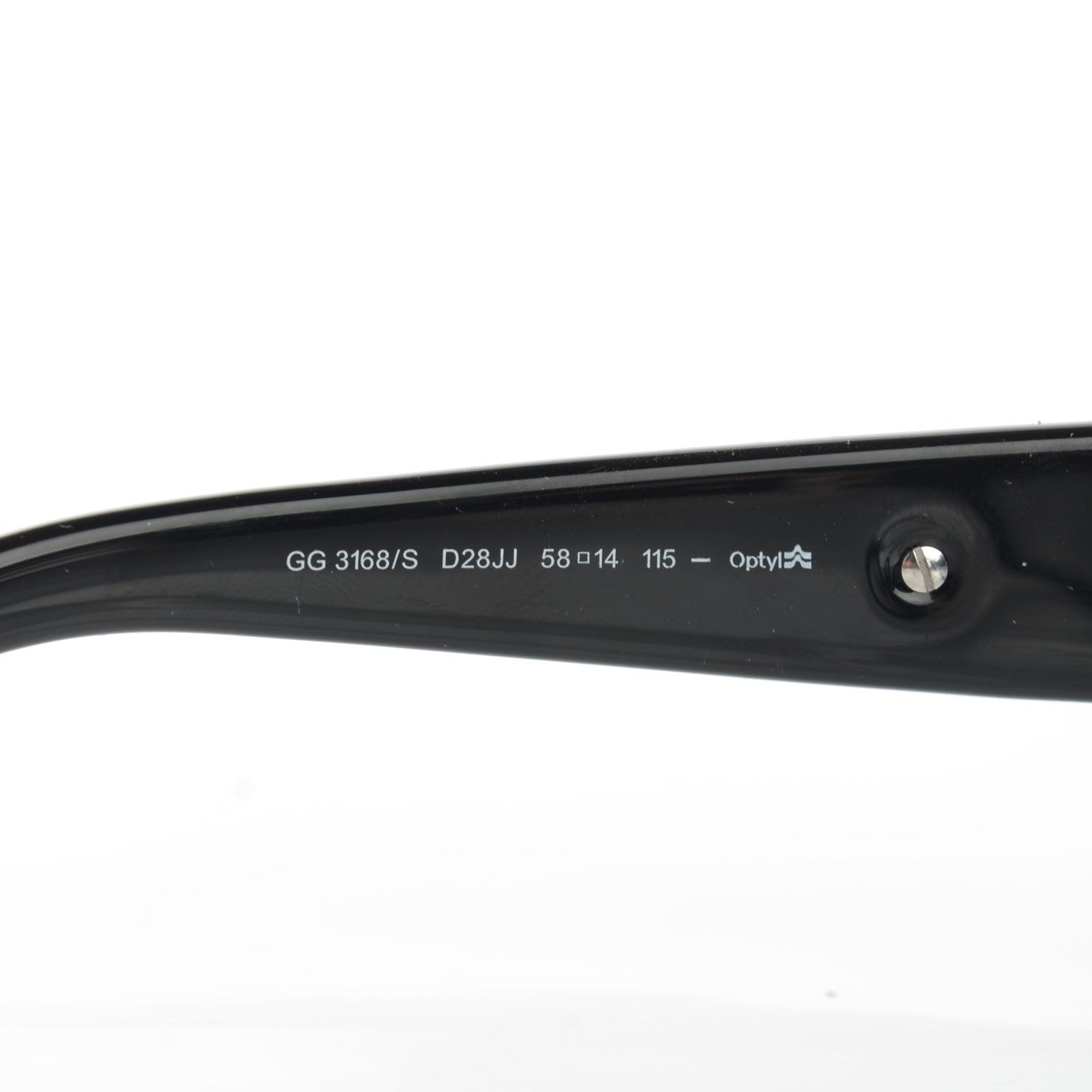 Gucci Crystal GG Sunglasses 3168/S Black 4 of 5