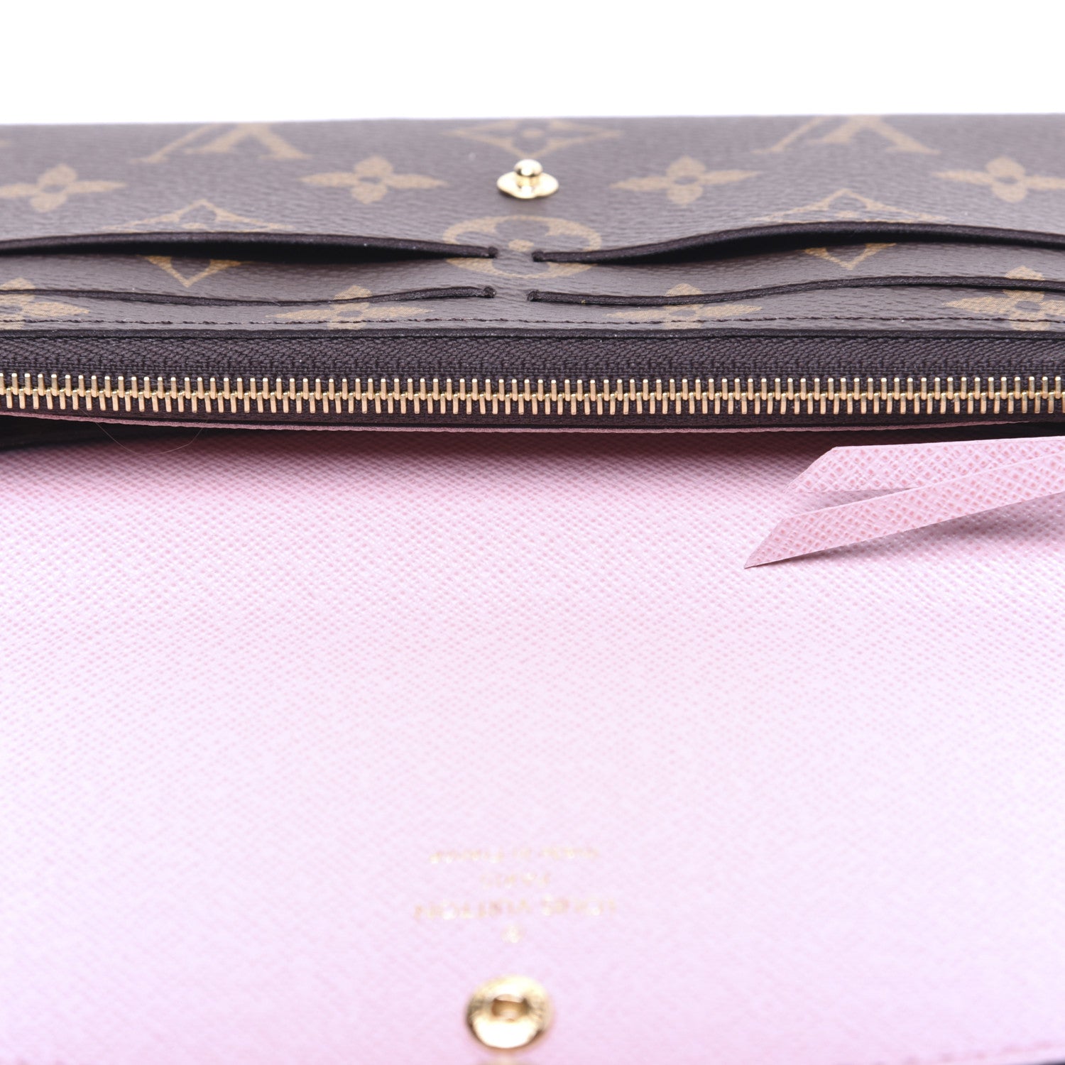 Louis Vuitton Monogram Emilie Wallet Rose Ballerine 9 of 11