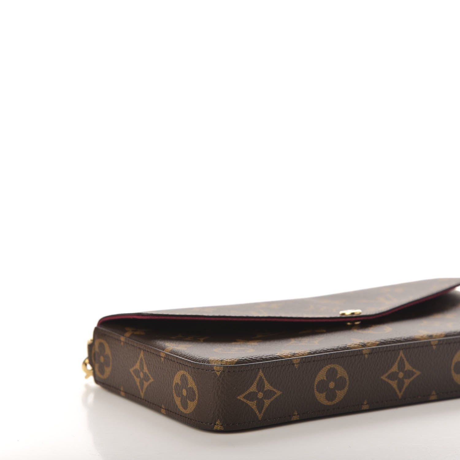 Louis Vuitton Monogram Pochette Felicie Chain Wallet Fuchsia 8 of 13