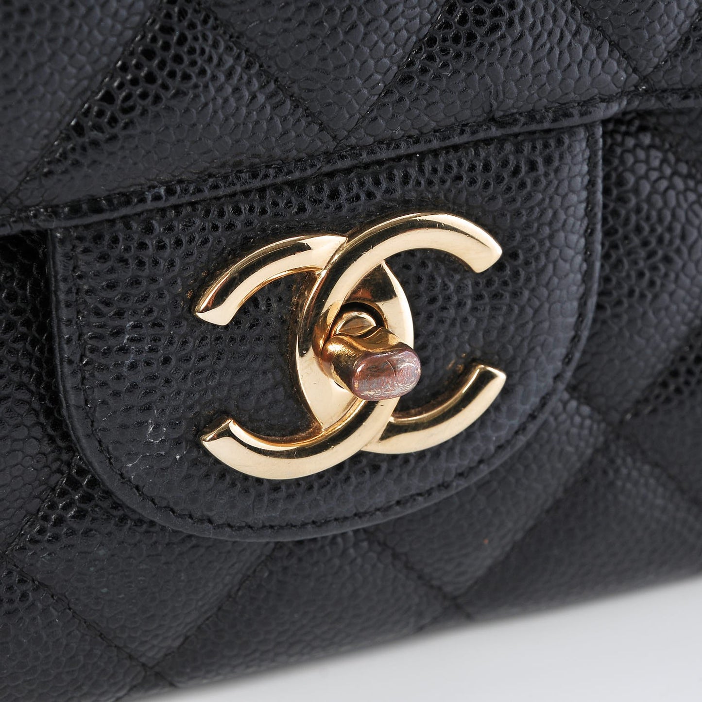 Caviar Quilted Maxi Double Flap Black