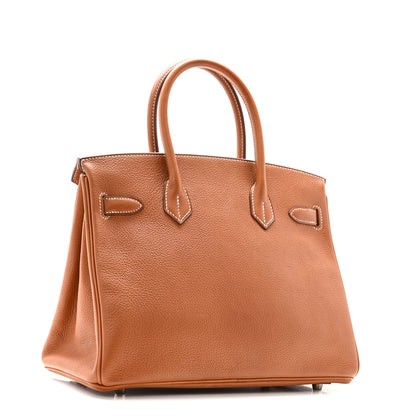 Hermes Natural Barenia Faubourg Birkin 30 Fauve 2 of 12
