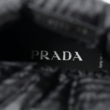 Prada Re-Nylon Piuma Triangle Logo Padded Drawcord Mens Snow Boots 10 Black 7 of 9