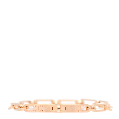 Hermes 18K Rose Gold Kelly Chaine Bracelet ST 1 of 4