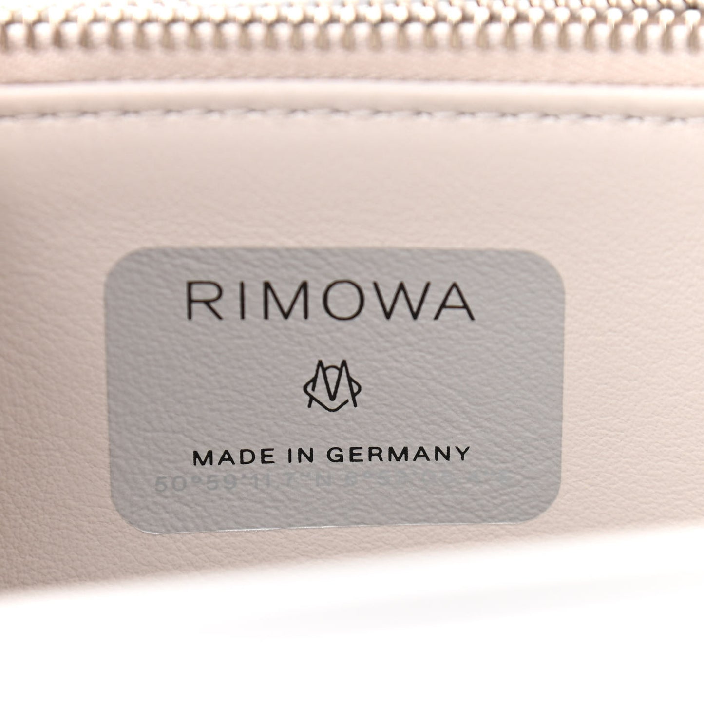 X RIMOWA Aluminum Personal Clutch On Strap Silver