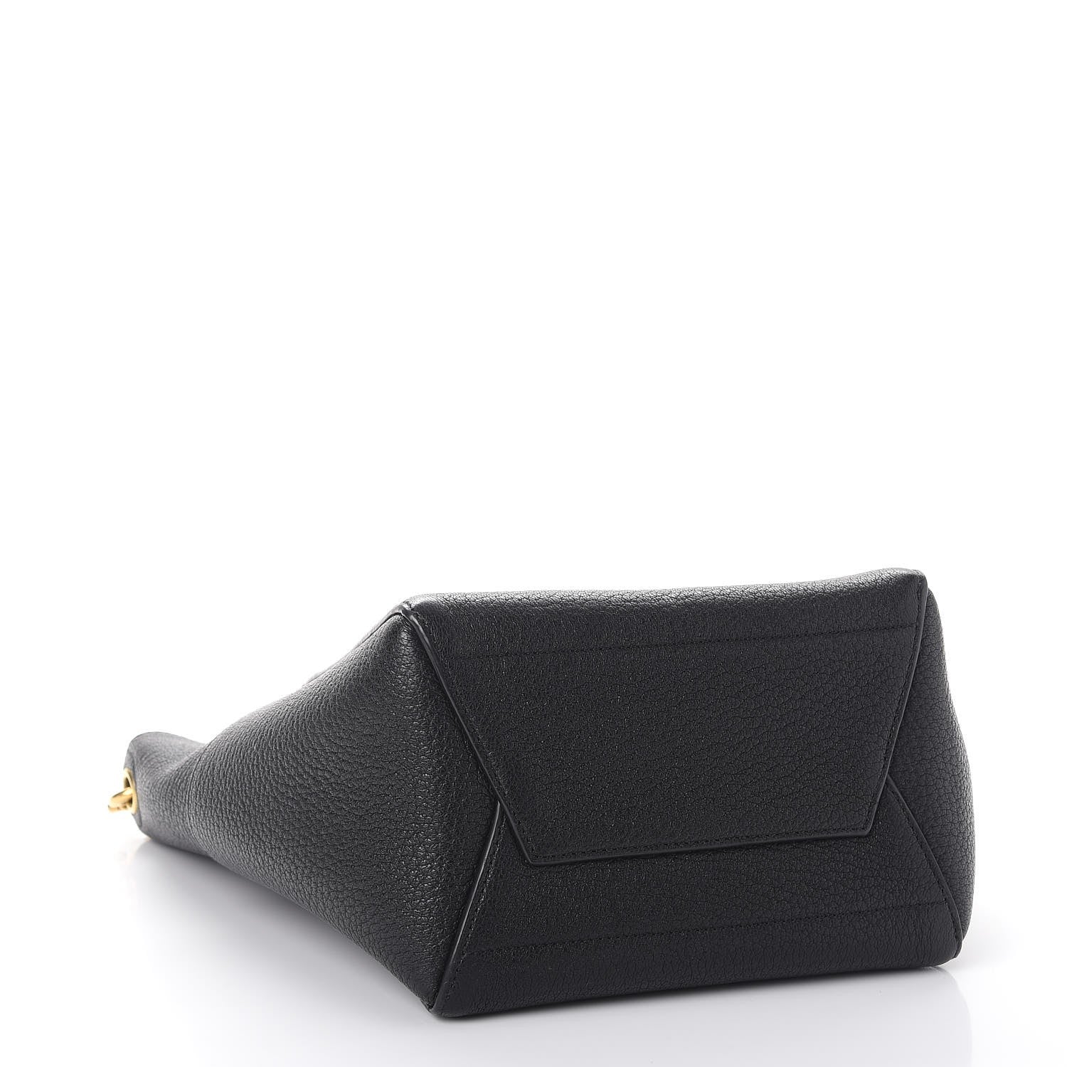 Celine Soft Grained Calfskin Sangle Bucket Bag Black 4 of 8