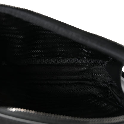 Prada Re-Nylon Saffiano Travel Small Brique Crossbody Bag Black 5 of 10