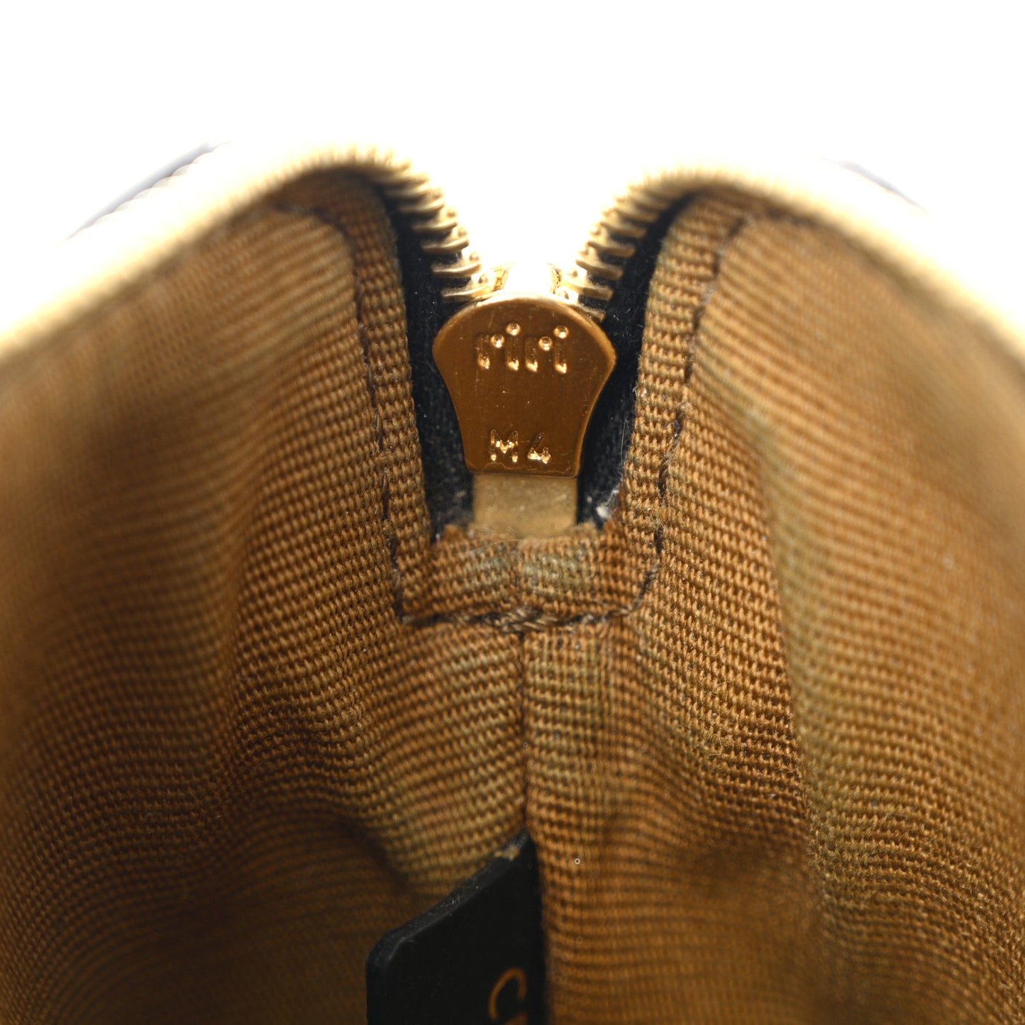 Triomphe Canvas Coin and Card Pouch With Hook Black