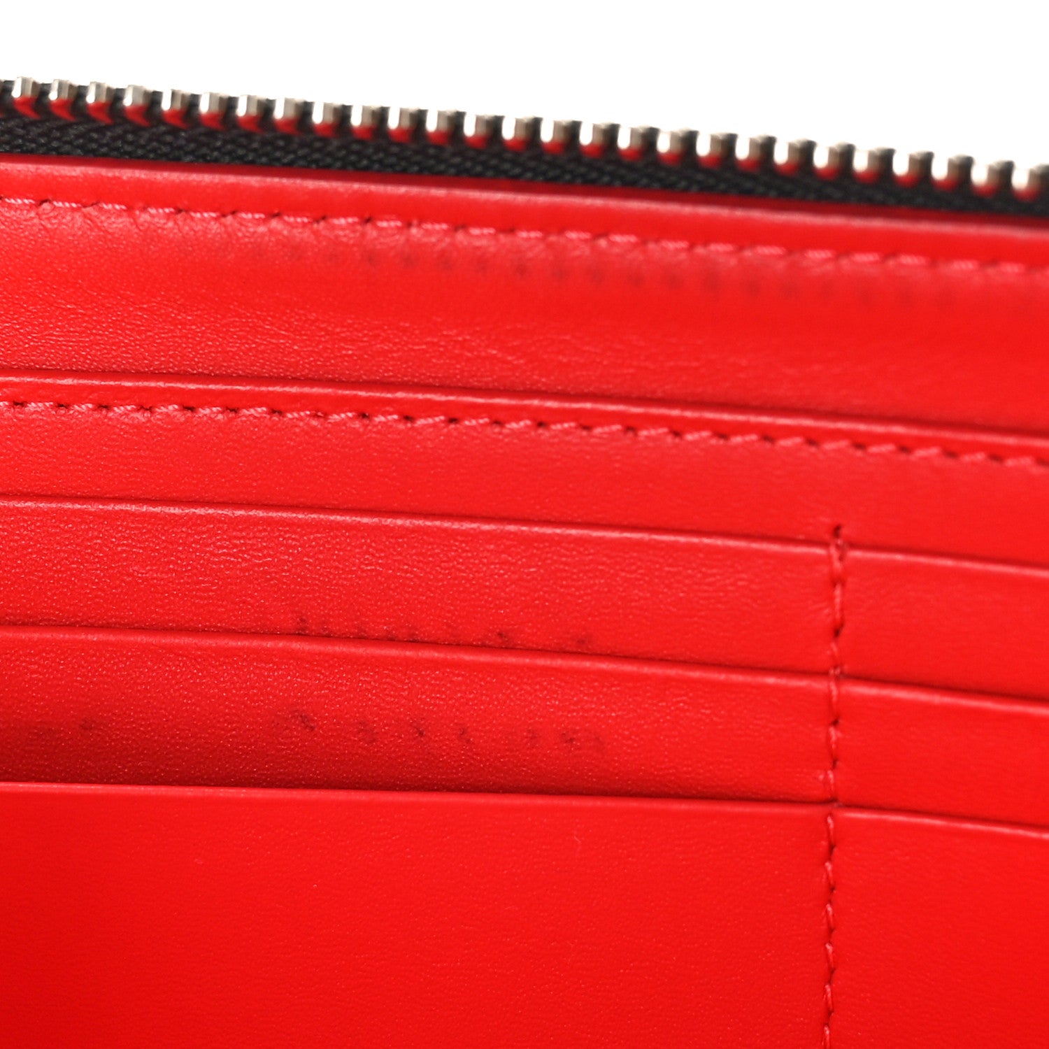Christian Louboutin Calfskin Panettone Spiked Zip Around Wallet Ivory 6 of 9