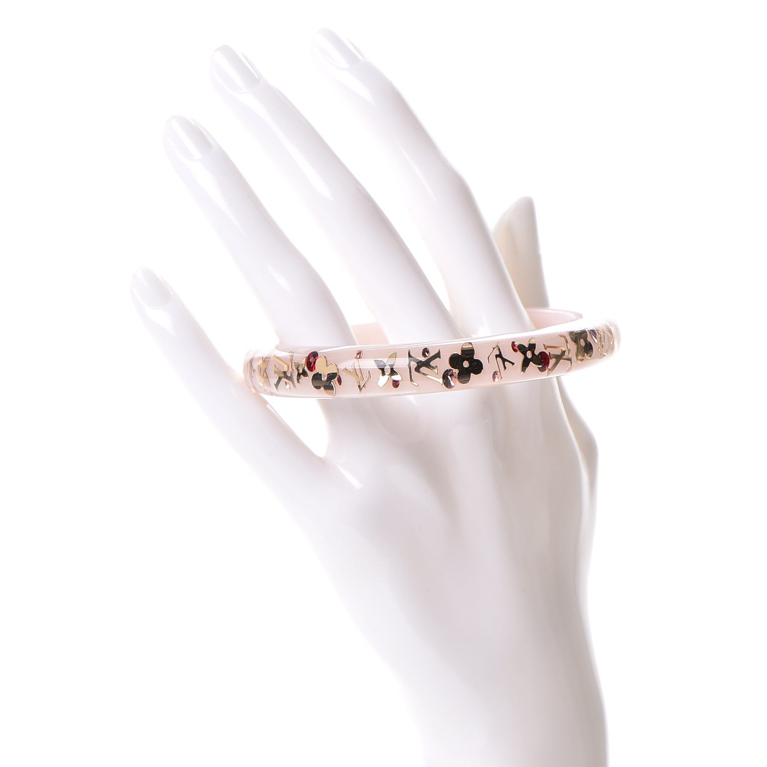 Louis Vuitton Resin Swarovski Medium Inclusion Bracelet PM Parme 2 of 3