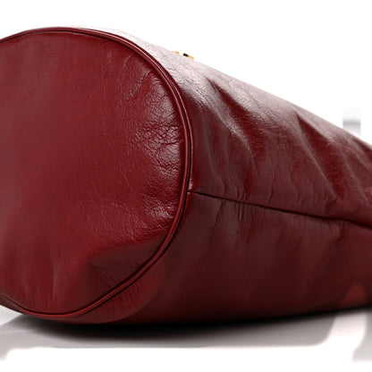 Gucci Fluffy Calfskin Morpheus Hobo Shoulder Bag Red 10 of 10