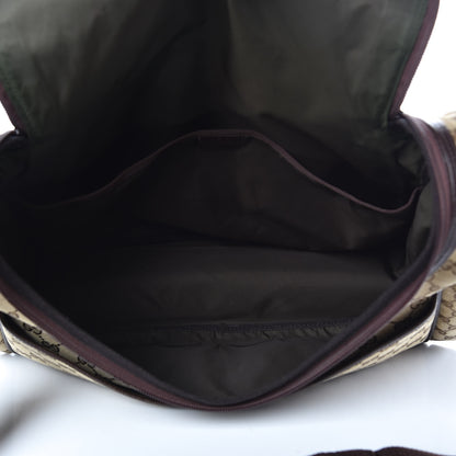 Gucci Monogram Natural Pigskin Large Diaper Bag Beige Ebony Cocoa Dark Chocolate 5 of 18