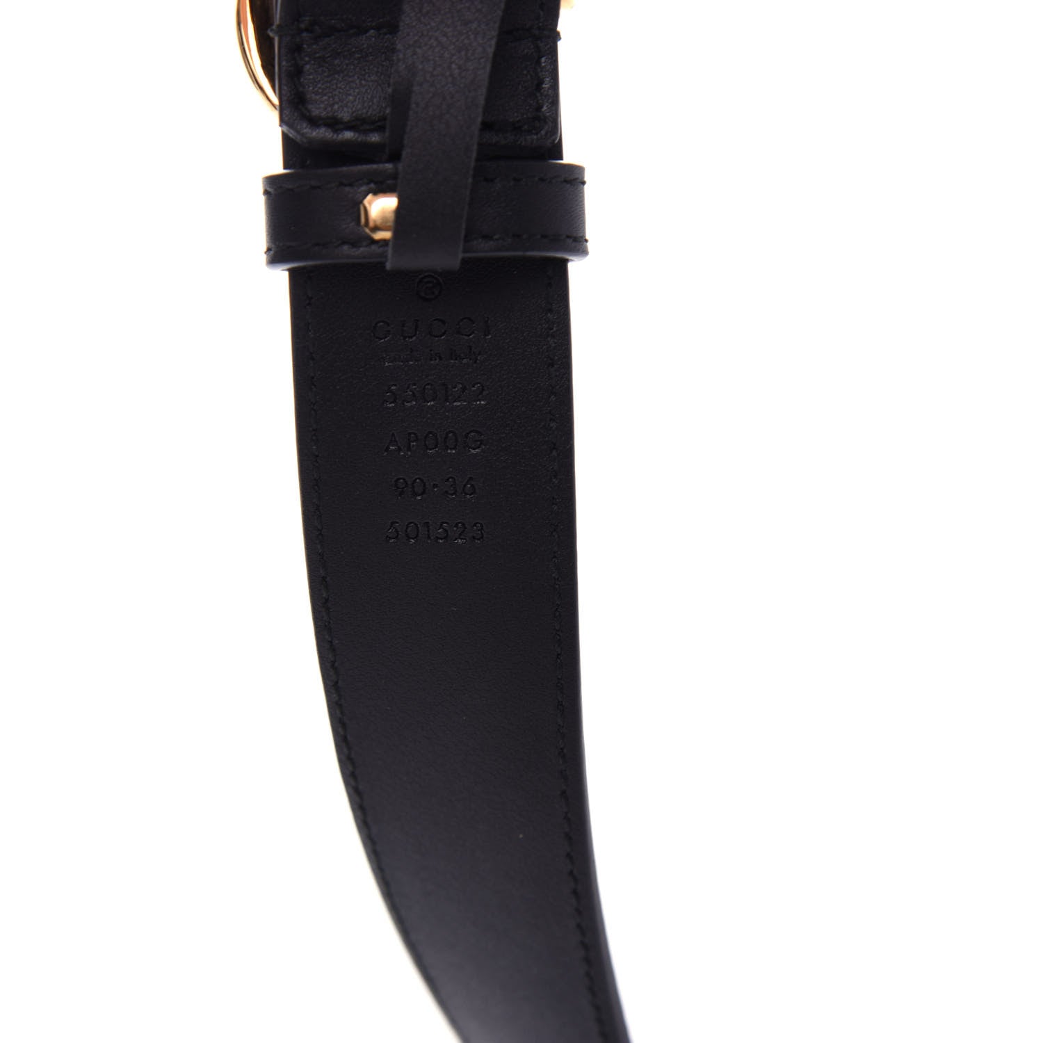 Gucci Calfskin Zumi 30mm Belt 90 36 Black 5 of 5