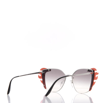 Prada Flame Sunglasses SPR 59V Black 4 of 6
