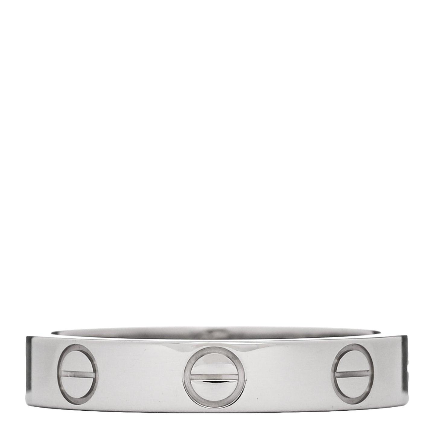 18K White Gold 3.5mm LOVE Wedding Band Ring 51 5.75