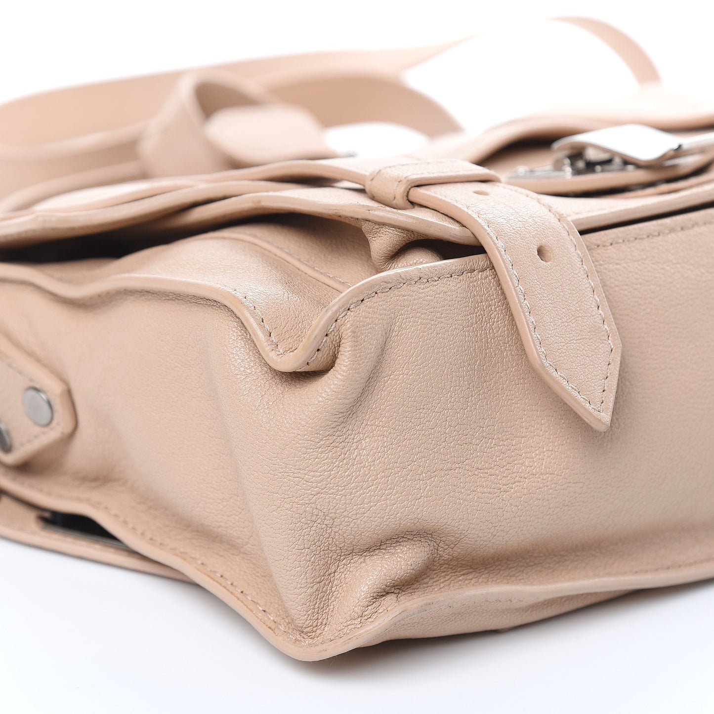 Lambskin Tiny PS1 Satchel Nude