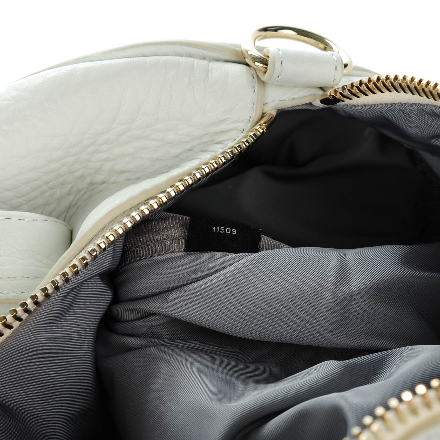 Alexander Wang Pebbled Lambskin Rocco White Pale Gold Hardware 7 of 8