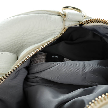 Alexander Wang Pebbled Lambskin Rocco White Pale Gold Hardware 7 of 8